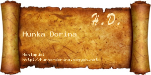 Hunka Dorina névjegykártya